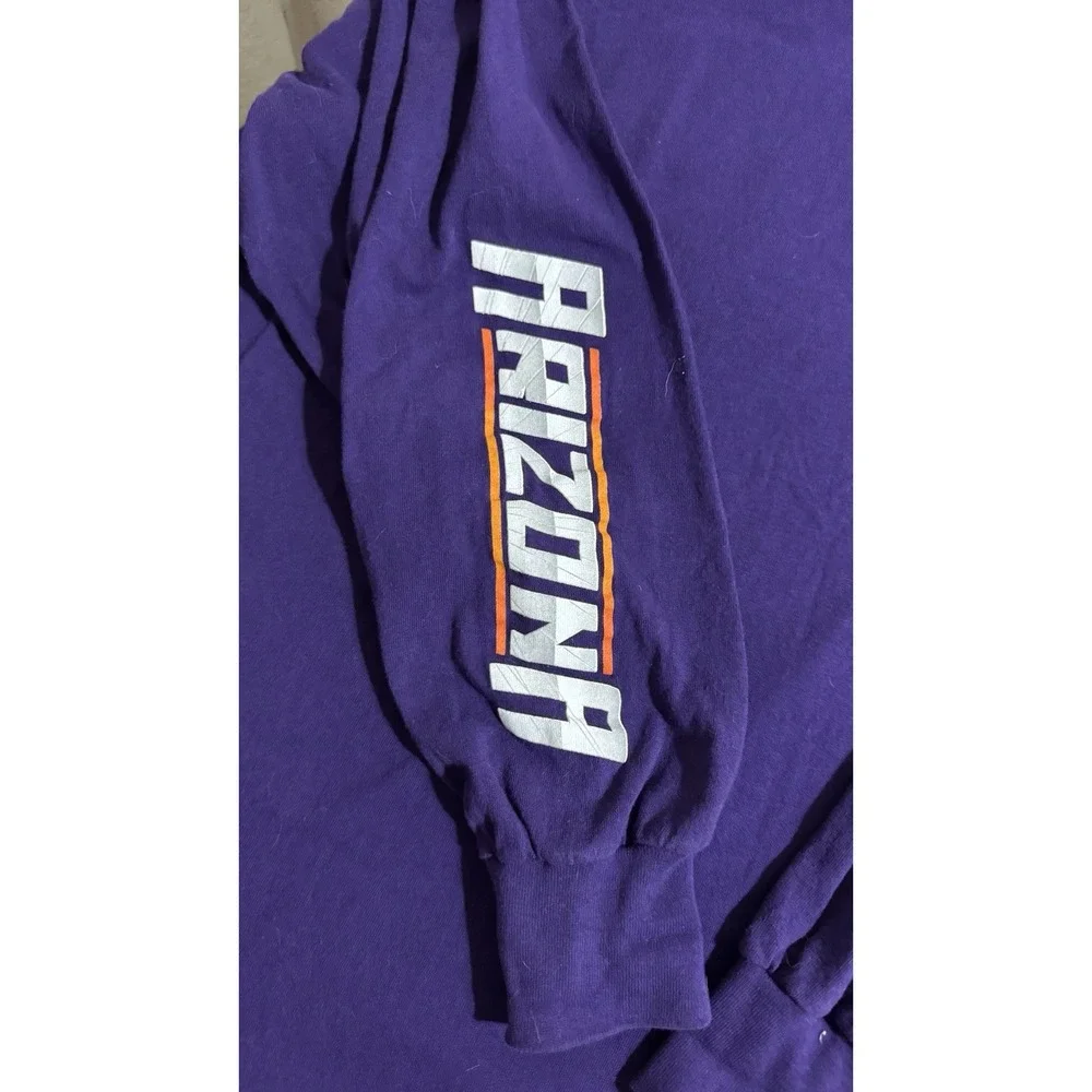 Super Bowl XLIX Arizona Long Sleeve T-Shirt Men's 2XL Purple NFL Team Apparel